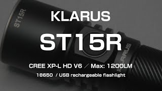 KLARUS ST15R  CREE XPL HD V6 CW  review [upl. by Kerstin551]