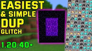 EASIEST amp SIMPLE DUPLICATION GLITCH 12040 BedrockMcpePs4Xbox [upl. by Alikee232]