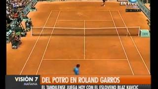 Visión Siete Del Potro en Roland Garros [upl. by Inigo]