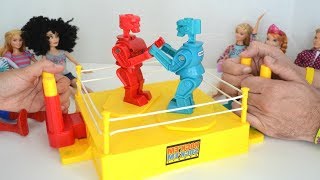 TotoyKids Jugando Batalla de Robots Rock em Sock em Niños contra Niñas Quién ganará [upl. by Alaunnoif200]