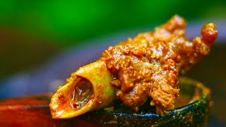 Nalli Elumbu Varuval  Mutton Bone Marrow Fry  நல்லி எலும்பு கிரேவி  Nalli Elumbu Kulambu [upl. by Kulsrud]