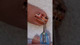 Fall Nail Designs 2024  Gold Nails With Mosaic Nail Art  naildesign [upl. by Siloam]