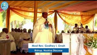 Bishop Godfrey Onah at the Bigard Centenary Stopover at Igbariam [upl. by Robinetta]