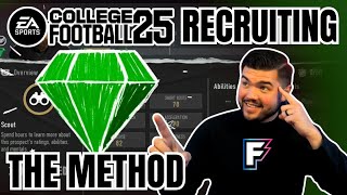 BEST RECRUITING METHOD IN COLLEGE FOOTBALL 25 [upl. by Evanthe777]