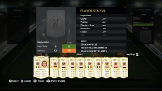 50000000 COINS FIFA 15 CLUB SHOWCASE TOTY SHOPPING SPREE [upl. by Tate196]