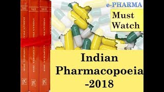 Indian Pharmacopoeia IP  2018 [upl. by Ozmo218]