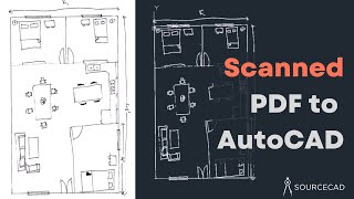 Convert scanned PDF and Image into DWG [upl. by Yerroc]