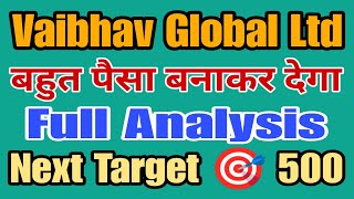 Vaibhav global Ltd share latest news today Analysis Video akhil73 [upl. by Aerdnek]