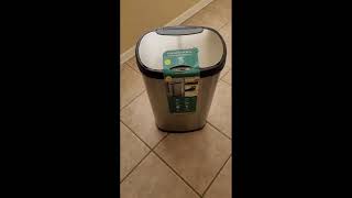 NINESTARS Automatic Motion Sensor Trash Can [upl. by Searby610]