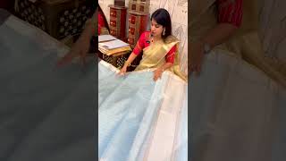 Budget friendly tissue sarees mesmaa saree cottonclothing silksaree bridalstore [upl. by Acinahs]