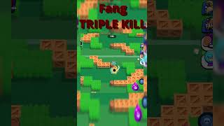 Triple kill brawlstars brawlstarsshorts 3v3 brawlball gamingshorts gaming shorts 1v3 3v1 [upl. by Remark126]