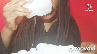 ASMR  POWDERY ICE  ONLY BITES ASMRSOUNDS ICEEATING ODDLYSATISFYING [upl. by Derayne]