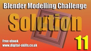 Blender Modelling Challenge Panel  A Solution [upl. by Leonard623]