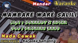 karaoke mambare ware salili  fajriah ekko [upl. by Mitchell]