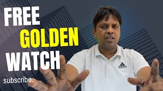 Nitu communication golden smart watch amp Free free 🔥🔥 Unboxing [upl. by Ace991]