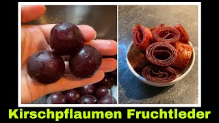 Kirschpflaumen Fruchtleder ohne Zucker Rezept  Mirabellen verarbeiten  Selbstversorgung [upl. by Nnaytsirk216]