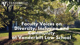 Faculty Voices on Diversity Inclusion and Community at Vanderbilt Law School [upl. by Aleihs]