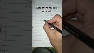 Menentukan variabel dalam persamaan linear satu variabel [upl. by Caravette]