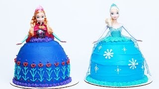 HOW TO MAKE A DISNEY PRINCESS SISTERS CAKE  NERDY NUMMIES [upl. by Kiki]