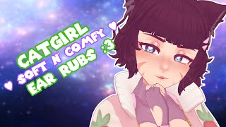 ASMR 🐾 Catgirl Gives You Comfy Soft Ear Massages [upl. by Wilkinson]