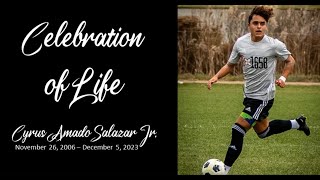 Celebration of the Life of CJ Salazar Jr [upl. by Osi]