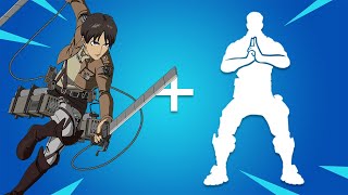 Summon Titan Eren Eeager Fortnite Battle Royale [upl. by Llenaj659]