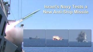 Israels Navy New AntiShip Missile [upl. by Sac]