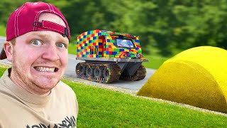 Lego Tank Vs Giant Speed Bump [upl. by Gollin]