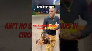 Chicago don’t sit in yo car at the gas station 😂safety chicago skit subscribe support erv fy [upl. by Leinoto]