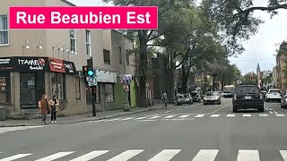 Montreal Driving Tour 2021  Rue Beaubien E 4K Montréal QC [upl. by Akemal]