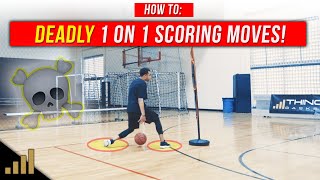 How to UNSTOPPABLE 1 on 1 Basketball Moves to KILL Your Opponents [upl. by Ydnyl]