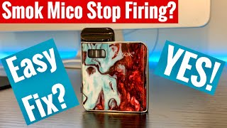 Smok Mico Stop Hitting Stop firing  SOLUTION  Easy Fix mico pod sytem [upl. by Annayad]