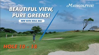 NEW KUTA GOLF BALI  HOLE 10  18 [upl. by Aicirtak512]