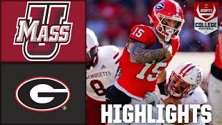 UMass Minutemen vs Georgia Bulldogs  Full Game Highlights  ESPN College Football [upl. by Adiarf751]