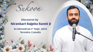 Discourse  Nirankari Rajpita Ji  September 01 2024  Toronto Canada  Sant Nirankari Mission [upl. by Soulier]