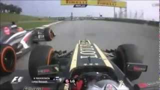 Kimi Raikkonen Angry Radio Message To Nico Hulkenberg  Malaysian Grand Prix 2013 [upl. by Ilanos]