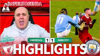 LIVERPOOL 11 MAN CITY HIGHLIGHTS  ROBBED BY VAR AGAIN 🤬  Craigs Best Bits [upl. by Vasquez362]