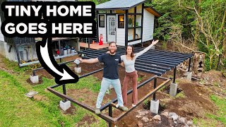 WE CANT LIVE LIKE THIS ANYMORE building a TINY HOME [upl. by Suirrad]