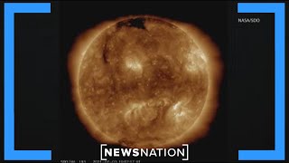 Solar storm could cause disruptions to radio GPS  NewsNation Now [upl. by Oalsinatse]