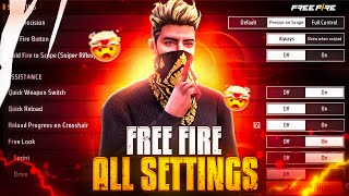 Control Setting Free Fire  Pro Player Setting Free Fire 2024  Free Fire Setting  Free Fire  FF [upl. by Anytsyrk]