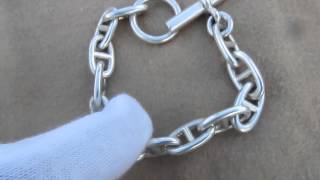 Hermes TGM Chaine Dancre Silver 925 Bracelet [upl. by Dhaf]