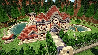 Minecraft Tutoriel  Manoir du XVIII iéme  45 [upl. by Oiratno276]