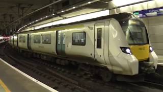 Thameslink 700s at London St Pancras International [upl. by Naerda30]