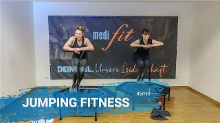 Jumping Fitness mit Power  45min  medifit Wolfhagen [upl. by Atsejam]