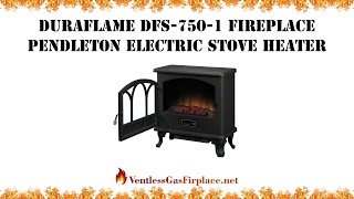 Duraflame DFS7501 Fireplace Pendleton Electric Stove Heater  Ventless Gas Fireplace [upl. by Tijnar781]