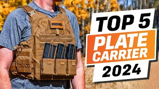 Top 5 BEST Tactical Plate Carriers 2024  All About Survival [upl. by Ardnoyek575]