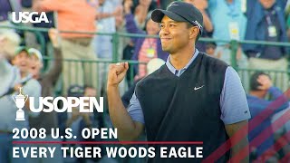 Every Tiger Woods Eagle During the 2008 US Open at Torrey Pines [upl. by Archie]