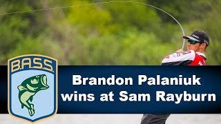 Brandon Palaniuk wins 2018 Bassmaster Classic berth at Sam Rayburn [upl. by Eikcim]