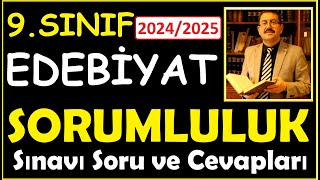 9Sınıf Edebiyat Sorumluluk Sınavı 2024 Eylül Dön 1Böl Edebiyat 9 Sınıf Sorumluluk Sınavı 2024 [upl. by Tnecniv]