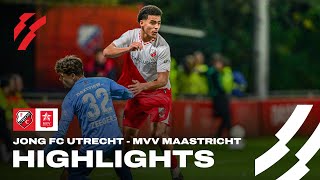 Jong FC Utrecht KLOPT MVV in SPEKTAKELSTUK 💥  HIGHLIGHTS [upl. by Akkina]